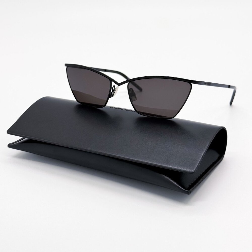 NEW SAINT LAURENT SUNGLASSES SL637 001 BLACK CAT EYE WOMEN EYEWEAR SL 637 001